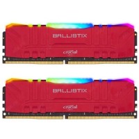 Crucial DDR4 Ballistix RGB Red-3200 MHz-Dual Channel RAM 16GB